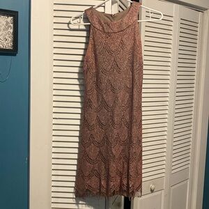 SL Fashion Blush Pink MIDI Dress Size 8
